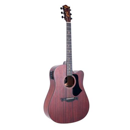 Front. Tagima - Tagima JUNINHO AFRAM GRAN RESERVA DKMOP Dreadnought Cutaway Acoustic-Electric Guitar – Sapele, Teq-8 Piezo.