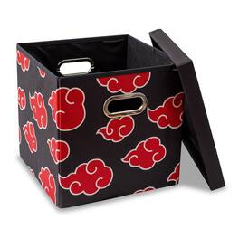 Ukonic - Naruto Shippuden Akatsuki 13-Inch Storage Bin With Lid - Red/Black
