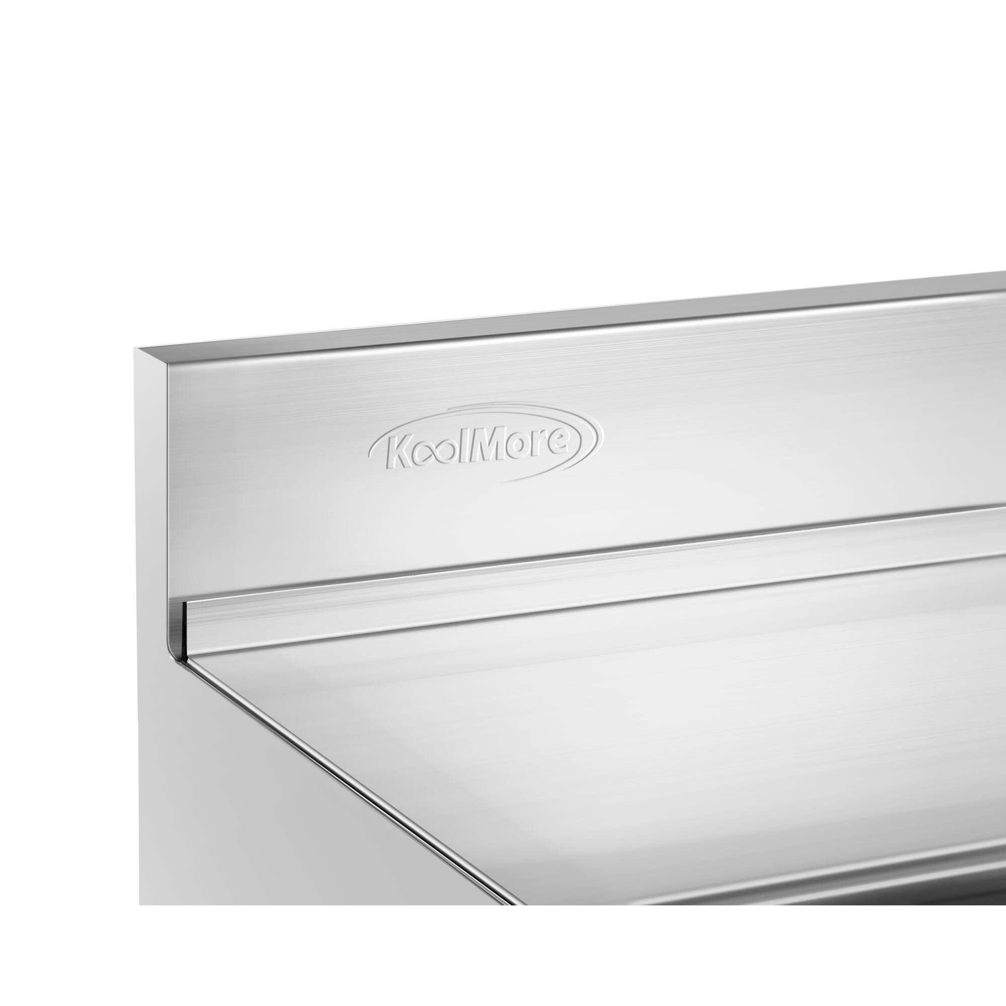 Alt View 5. Koolmore - 24 in.  Underbar Ice Bin with Siding Lid in Stainless Steel (KM-UIB-1824) - Stainless Steel.