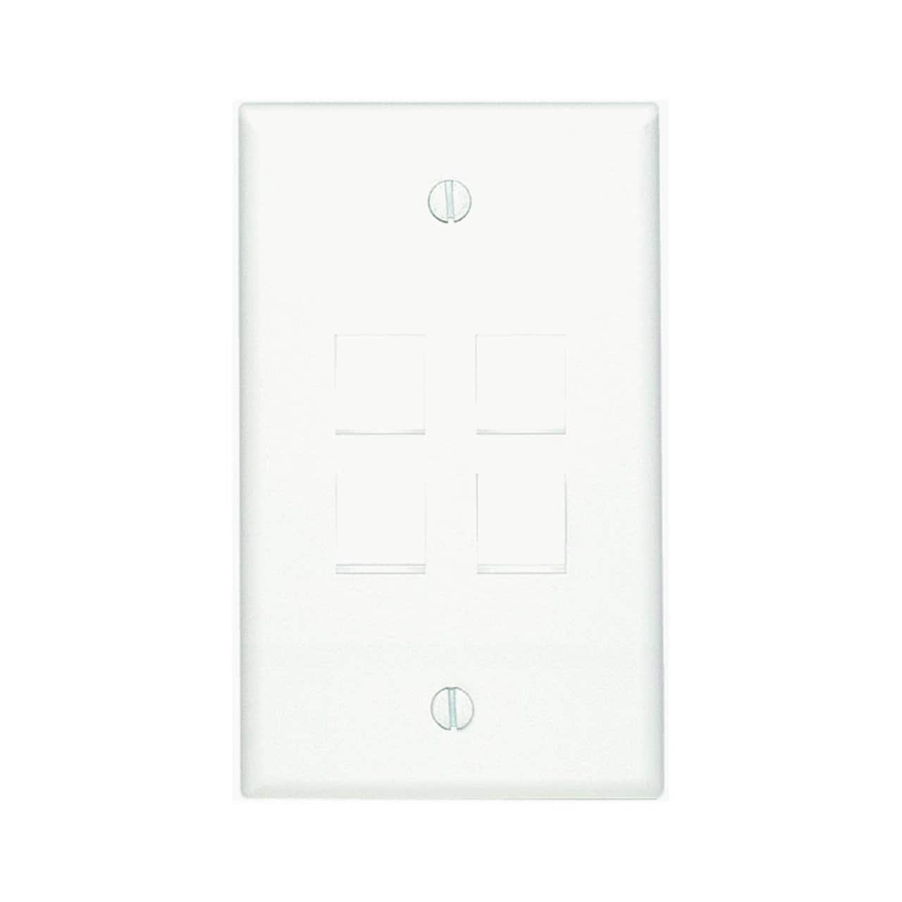 Leviton - Quickport Wallplate - White
