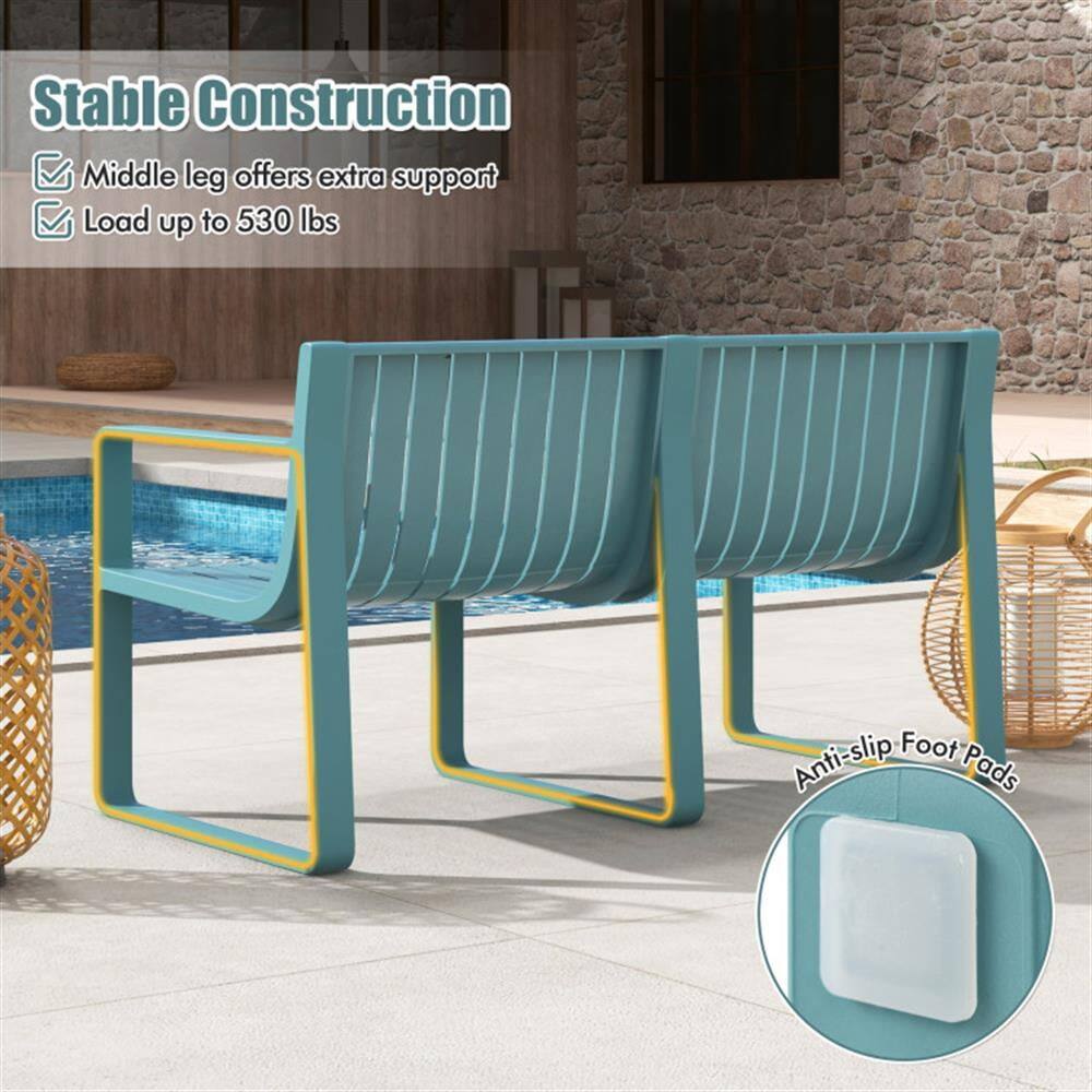 Stable Construction  
- Middle leg offers extra support  
- Load up to 530 lbs  

Anti-slip Foot Pads