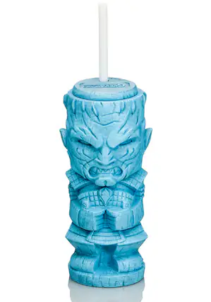 Front. Game of Thrones - Geeki Tikis Game of Thrones The Night King Plastic Tumbler | Holds 25 Ounces - Blue.