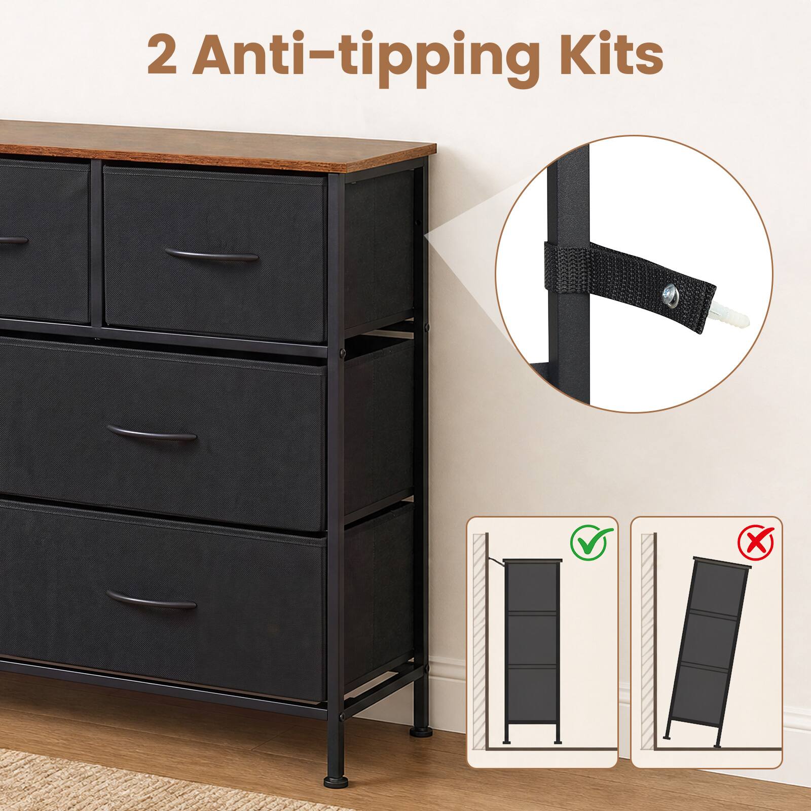 2 Anti-tipping Kits