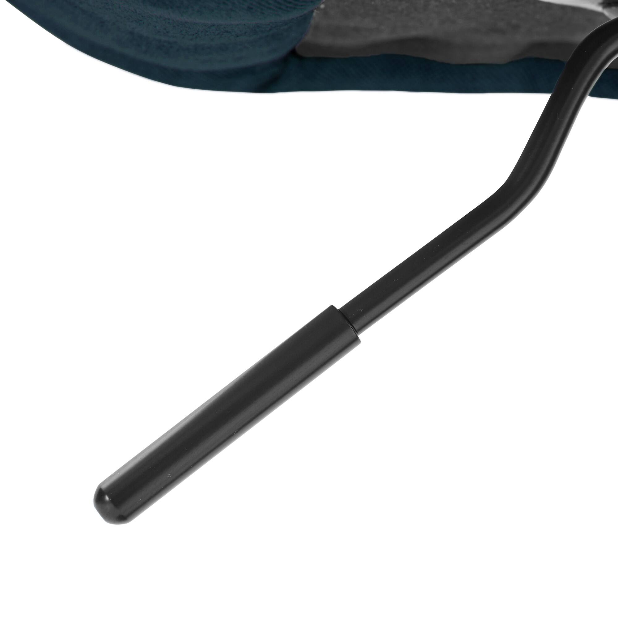 Alt View 8. KERDOM - Swivel Bar Chairs Set of 2, Height Adjustable Counter Stools with Footrest, Linen Upholstered Barstools Counter Height - Navy Blue.