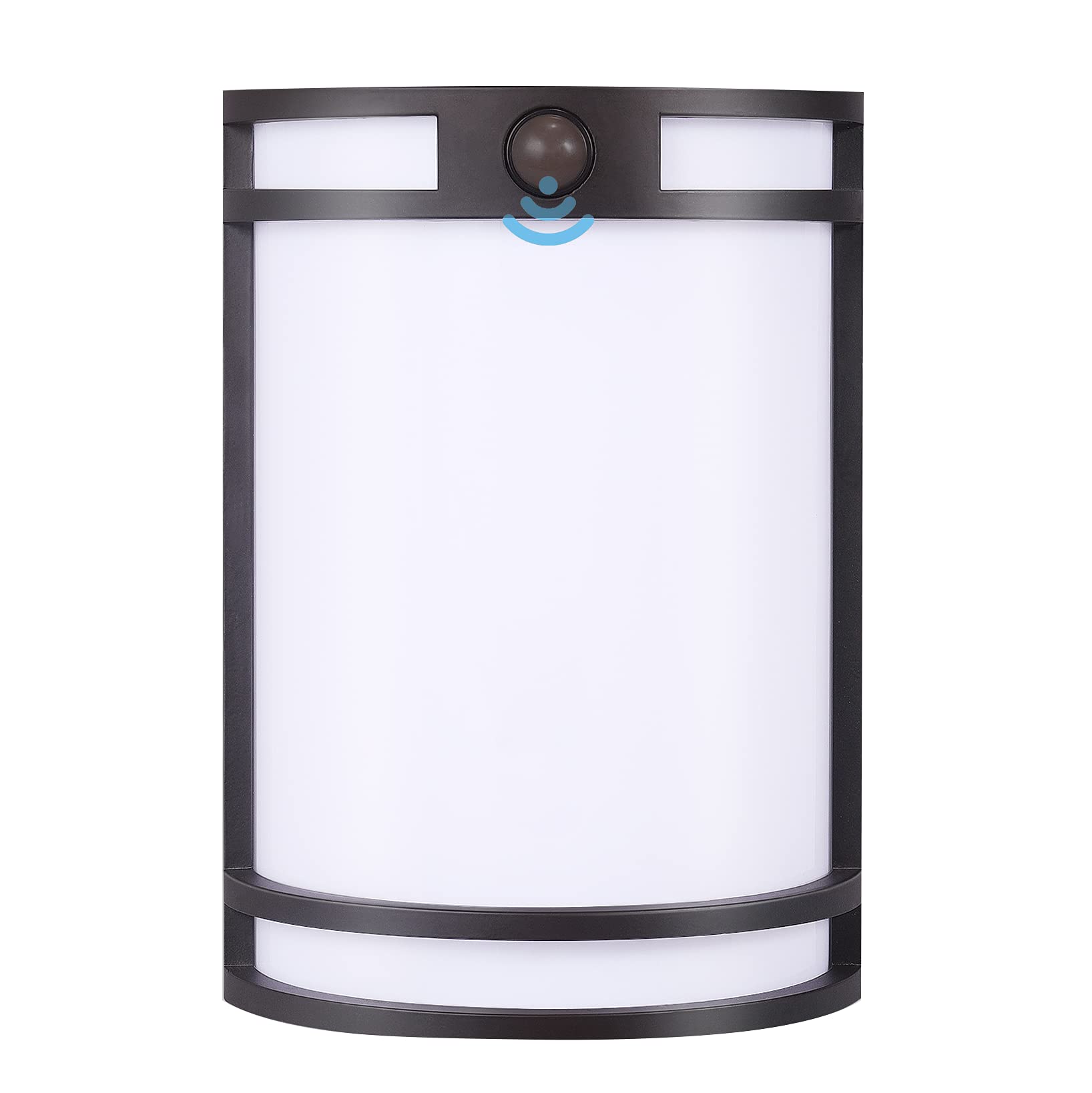 Front. Earthley Blooms - Color Indoor Outdoor Motion Sensor Led Wall Light v w m Sconce k k k Selectable Wet Location Oil Rubbed Bronze - Oil-Rubbed Bronze 7inch.