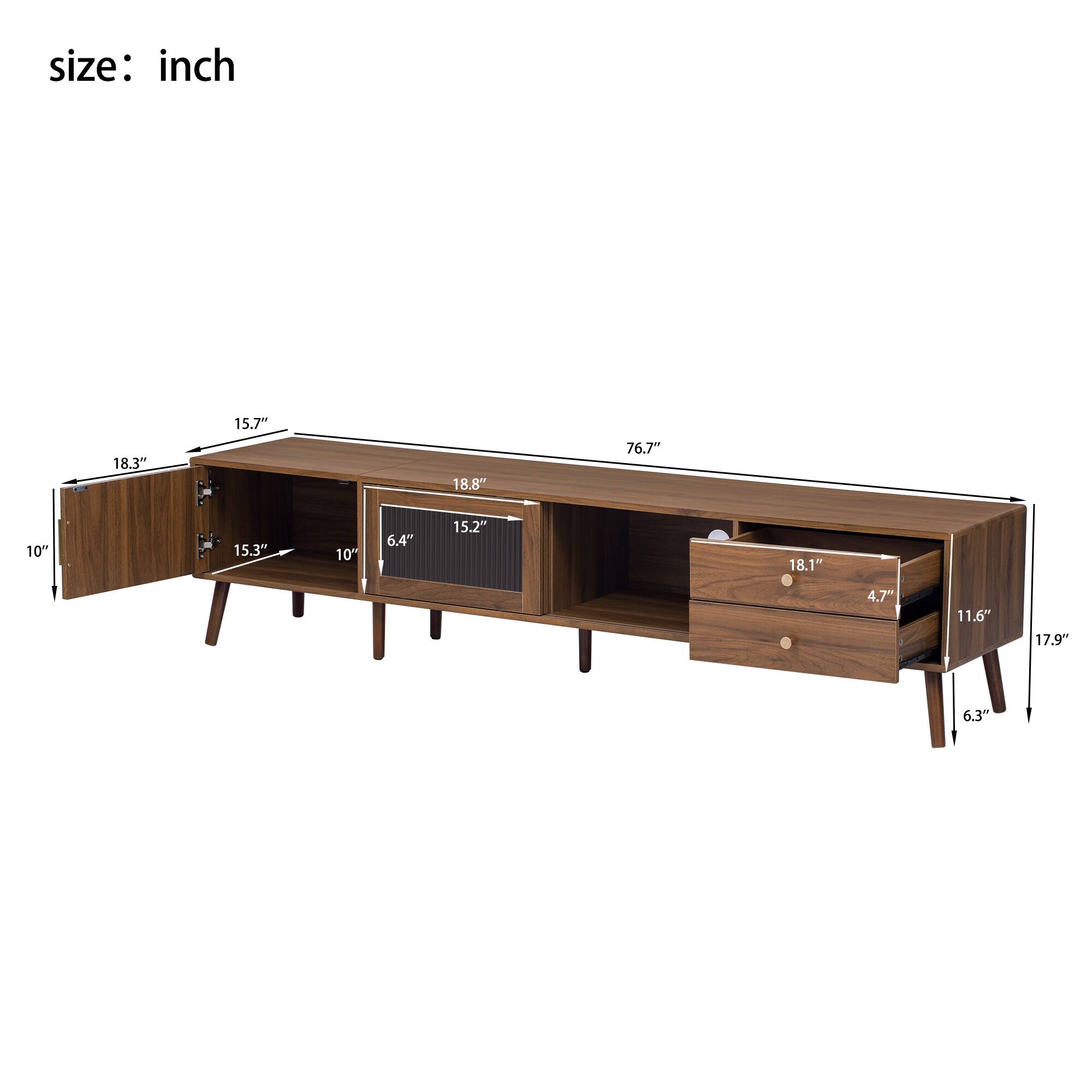 size: inch  
18.3" 15.7" 18.8" 76.7" 10" 15.3" 10" 6.4" 15.2" 18.1" 4.7" 11.6" 17.9" 6.3"