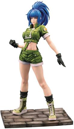 Front. PopMarket - Kotobukiya - SNK The King Of Fighters '97 - Leona Heidern Bishoujo Statue - COLLECTABLES - Multicolor.