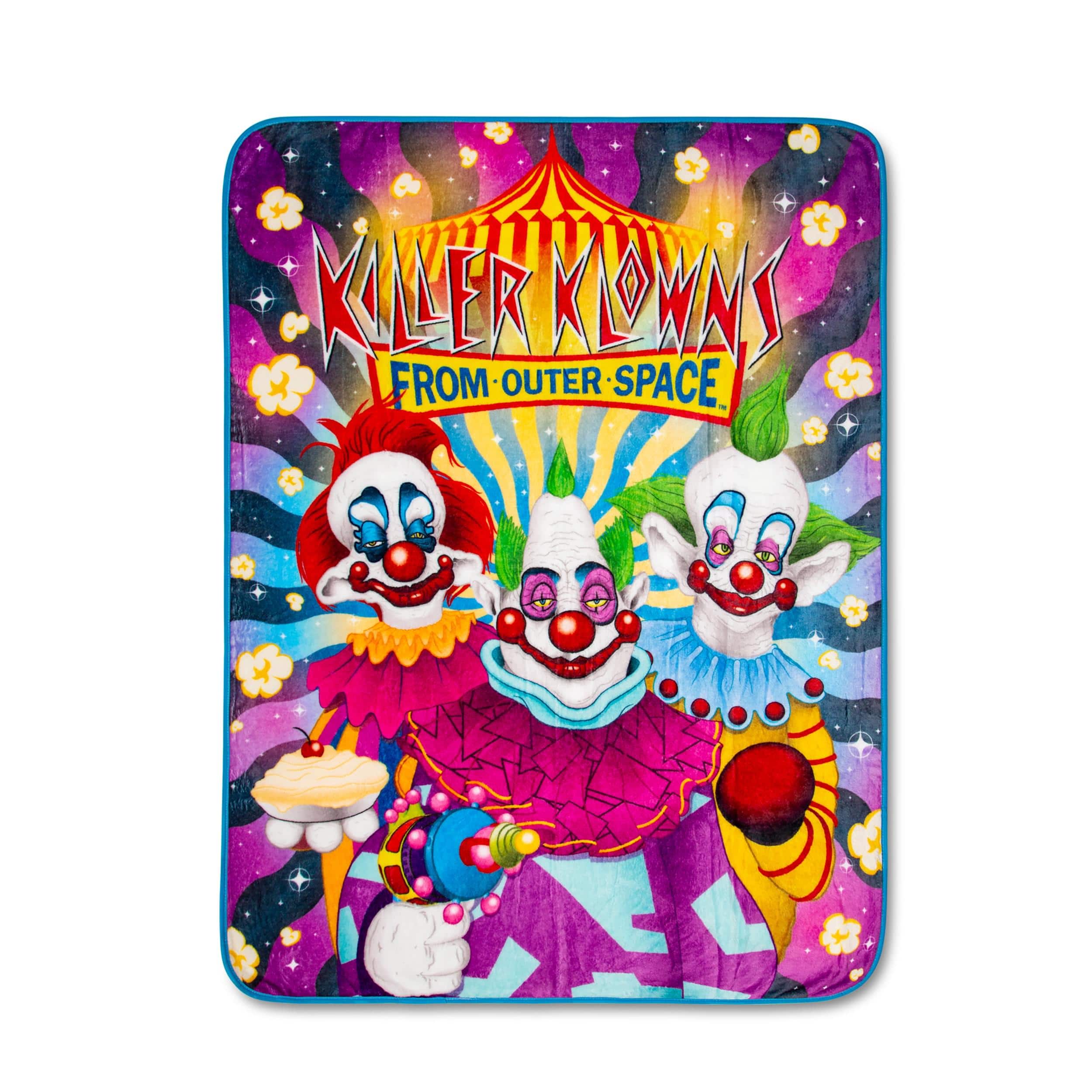 Silver Buffalo - Killer Klowns From Outer Space Characters Raschel Throw Blanket | 45 x 60 Inches - Purple price history on PriceWatchPro