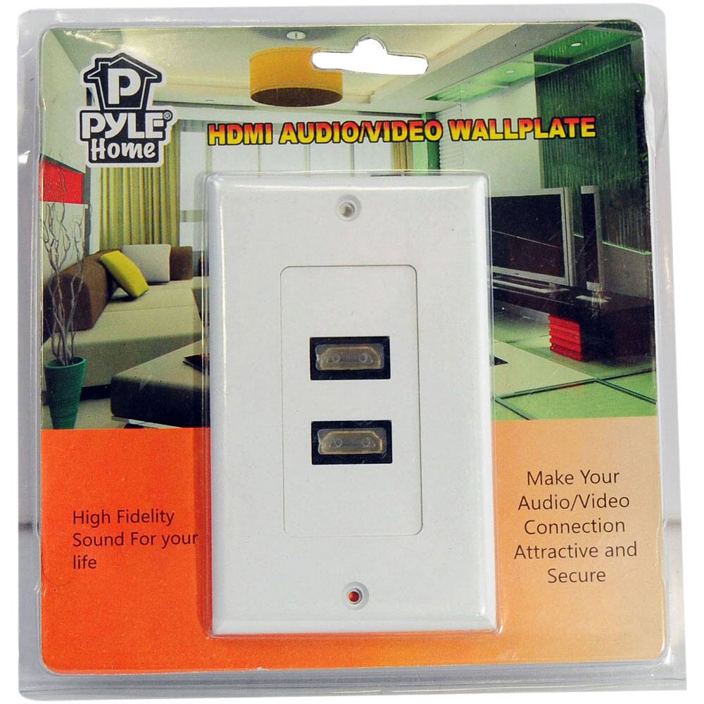 PYLE HDMI AUDIO/VIDEO WALLPLATE  
Home High Fidelity Sound For your life  
Make Your Audio/Video Connection Attractive and Secure