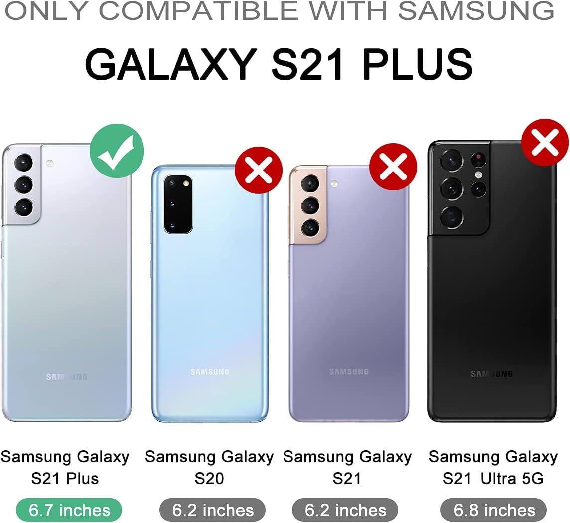 ONLY COMPATIBLE WITH SAMSUNG GALAXY S21 PLUS

Samsung Galaxy S21 Plus 6.7 inches
Samsung Galaxy S20 6.2 inches
Samsung Galaxy S21 6.2 inches
Samsung Galaxy S21 Ultra 5G 6.8 inches