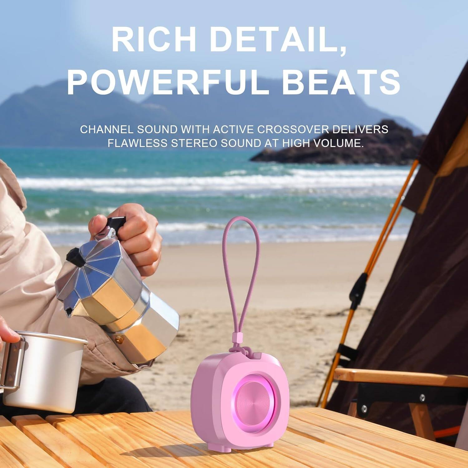 RICH DETAIL, POWERFUL BEATS

CHANNEL SOUND WITH ACTIVE CROSSOVER DELIVERS FLAWLESS STEREO SOUND AT HIGH VOLUME.