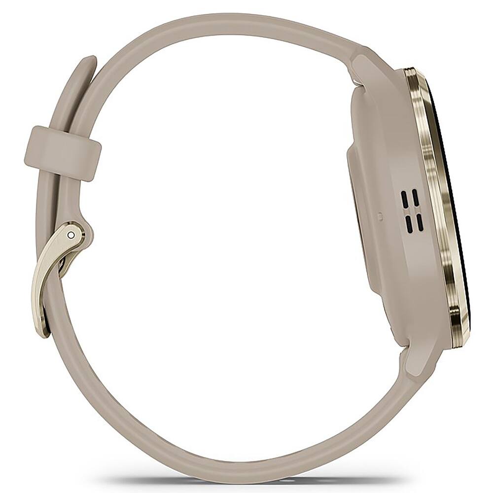 Alt View 6. Garmin - Venu 3S Fitness GPS Smartwatch Gold/Gray (41mm) + 2 Year Extended Warranty Bundle - Soft Gold Stainless Steel|French Gray.