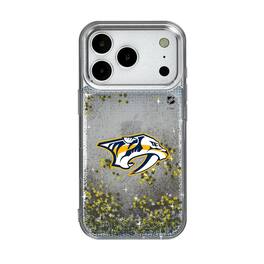 Keyscaper - NHL - Nashville Predators Linen Logo iPhone Glitter Case - 14 - Multicolor