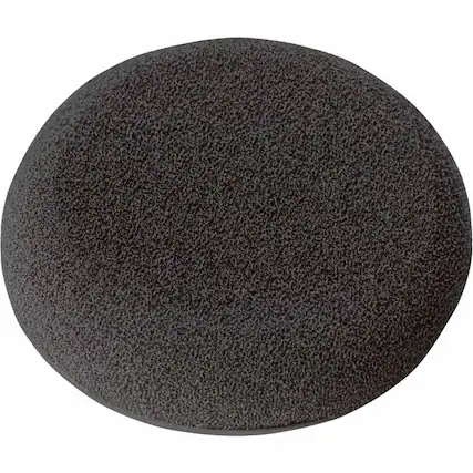 Front. HP - Poly Ear Cushion - Small Size - Leatherette - Black.