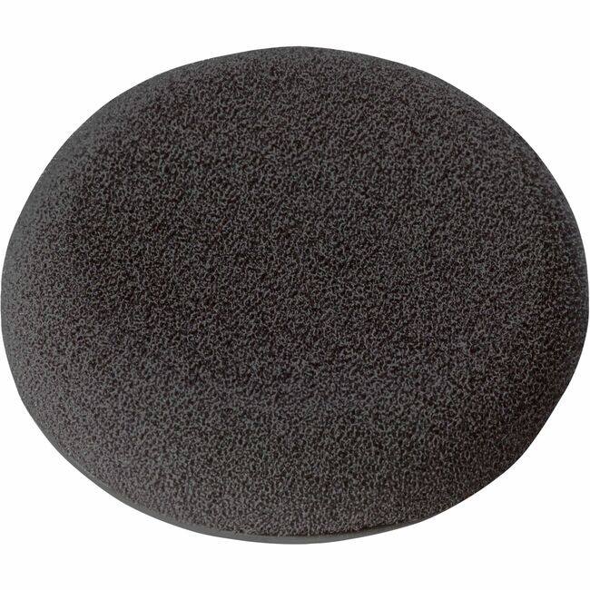 Front. HP - Poly Ear Cushion - Small Size - Leatherette - Black.
