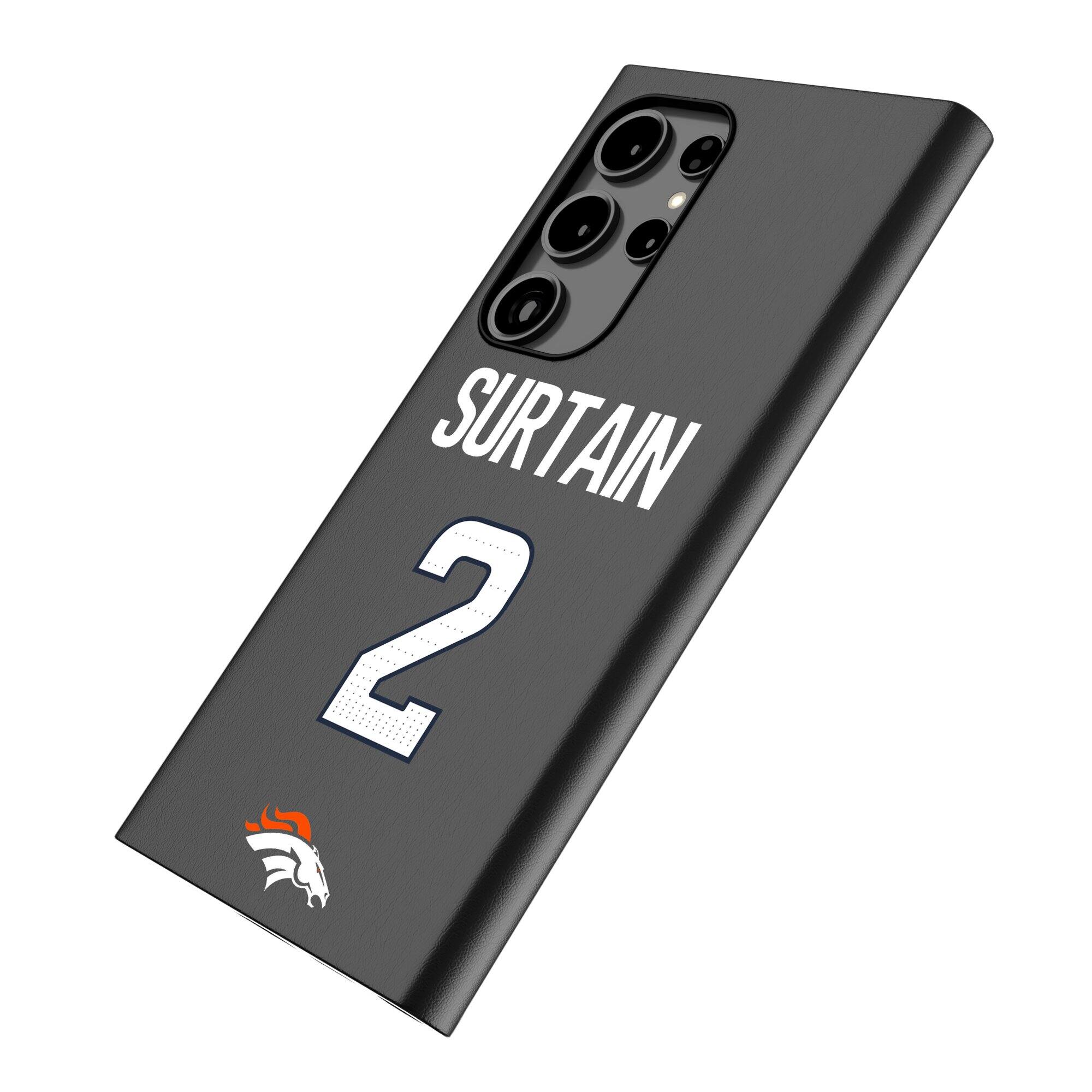 Alt View 1. Keyscaper - Patrick Surtain Black Galaxy Magnetic Bump Case - S25 Ultra - Black.