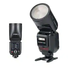 Flashpoint - X100 TTL R2 On-Camera Li-Ion Round Head Flash for Sony, Godox V100 S