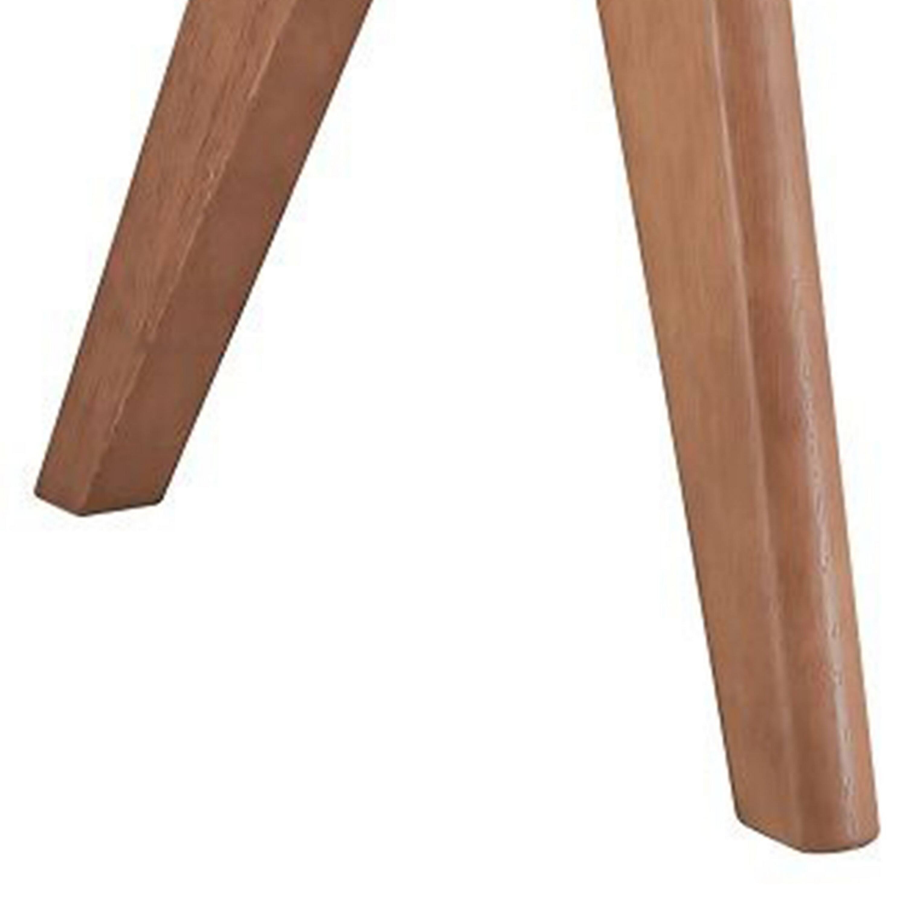 Alt View 3. Manhattan Lane - Tina 22 Inch Side End Accent Table, Angled Legs, Natural Wood Brown Finish - Brown.