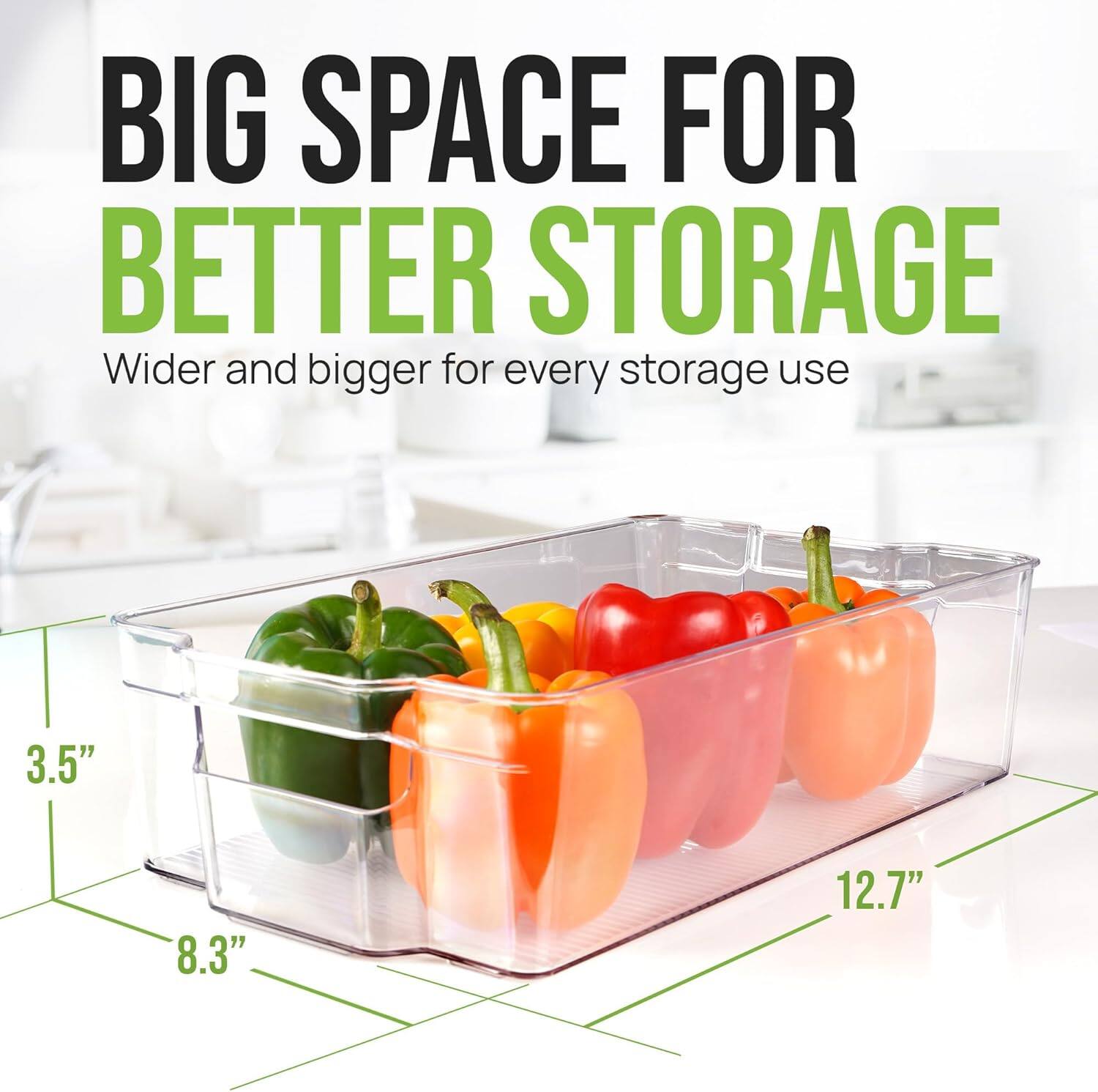 BIG SPACE FOR BETTER STORAGE  
Wider and bigger for every storage use  

3.5"  
8.3"  
12.7"