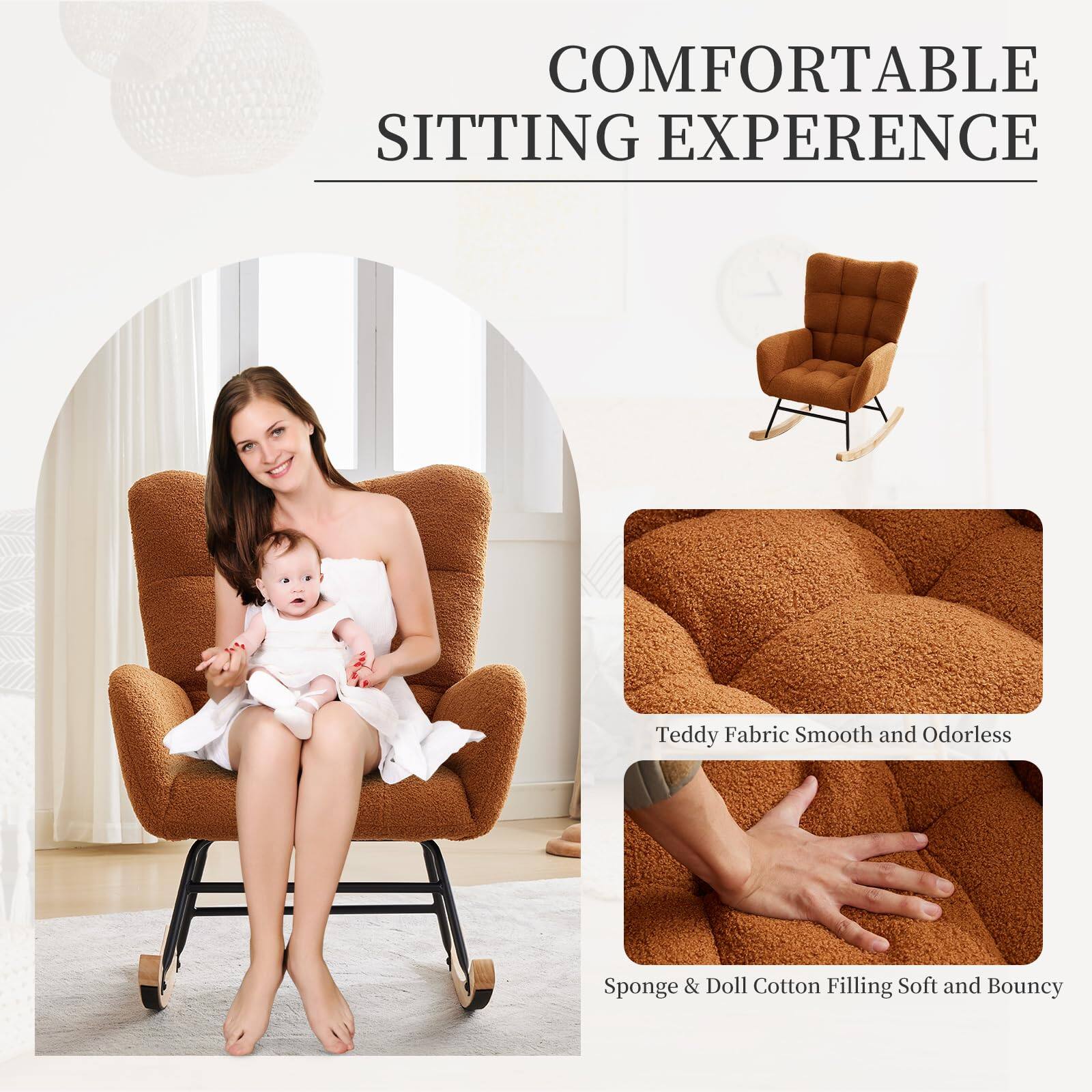 COMFORTABLE SITTING EXPERIENCE

Teddy Fabric Smooth and Odorless

Sponge & Doll Cotton Filling Soft and Bouncy