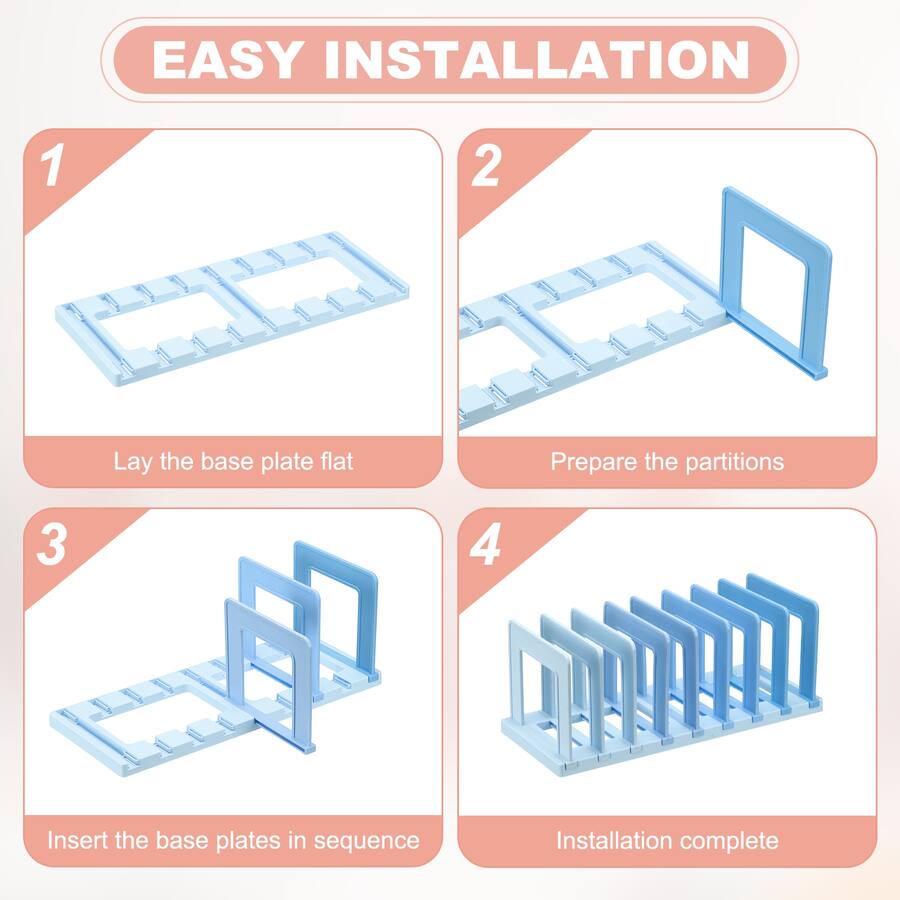 Office Racks Models Unique Bargains Desk File Sorter 8 Section Plastic Vertical Dividers ...