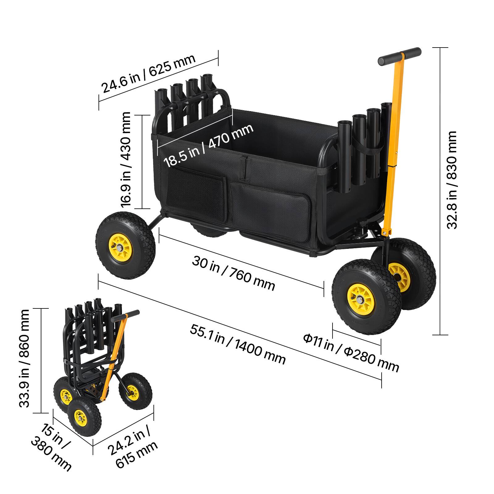 - 33.9 in / 860 mm
- 15 in / 380 mm
- 24.6 in / 625 mm
- 18.5 in / 430 mm
- 16.9 in / 430 mm
- 30 in / 760 mm
- 55.1 in / 1400 mm
- 24.2 in / 615 mm
- 32.8 in / 830 mm