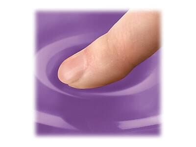 Alt View 1. Fellowes - Crystals Gel Wrist Rest, Non-Skid Base, Purple - Purple.
