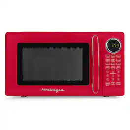 Nostalgia - Retro 0.7 cu. ft. Countertop Microwave Oven - Red