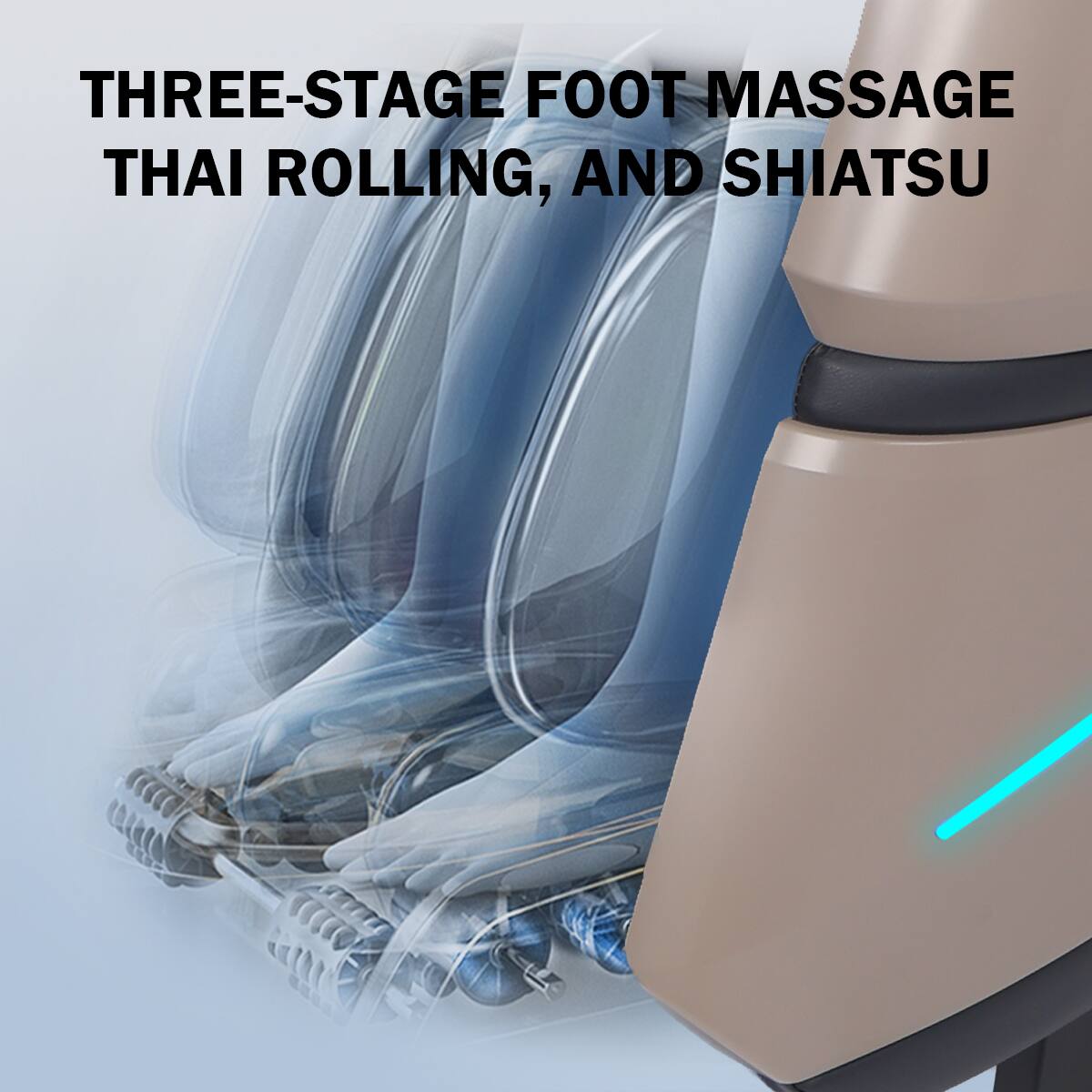 THREE-STAGE FOOT MASSAGE, THAI ROLLING, AND SHIATSU