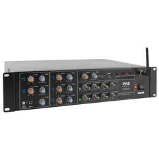 MIC 1
LEVEL
TONE
MIC 2
LEVEL
TONE
AUX 1
LEVEL
TONE
AUX 2
LEVEL
TONE
AUX 3
LEVEL
TONE
TALK OVER
MIC 1
VOLUME
VOLUME
VOLUME
VOLUME
VOLUME
VOLUME
VOLUME
VOLUME
PYLE
PYLE.com
PT8050CH
8-CHANNEL AMPLIFIER WITH BT/WIFI/MP3 PLAYER
POWER
USB
SD
USB
6:58