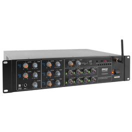 Pyle - 8 Channel Audio Karaoke Mixer Amplifier - Black