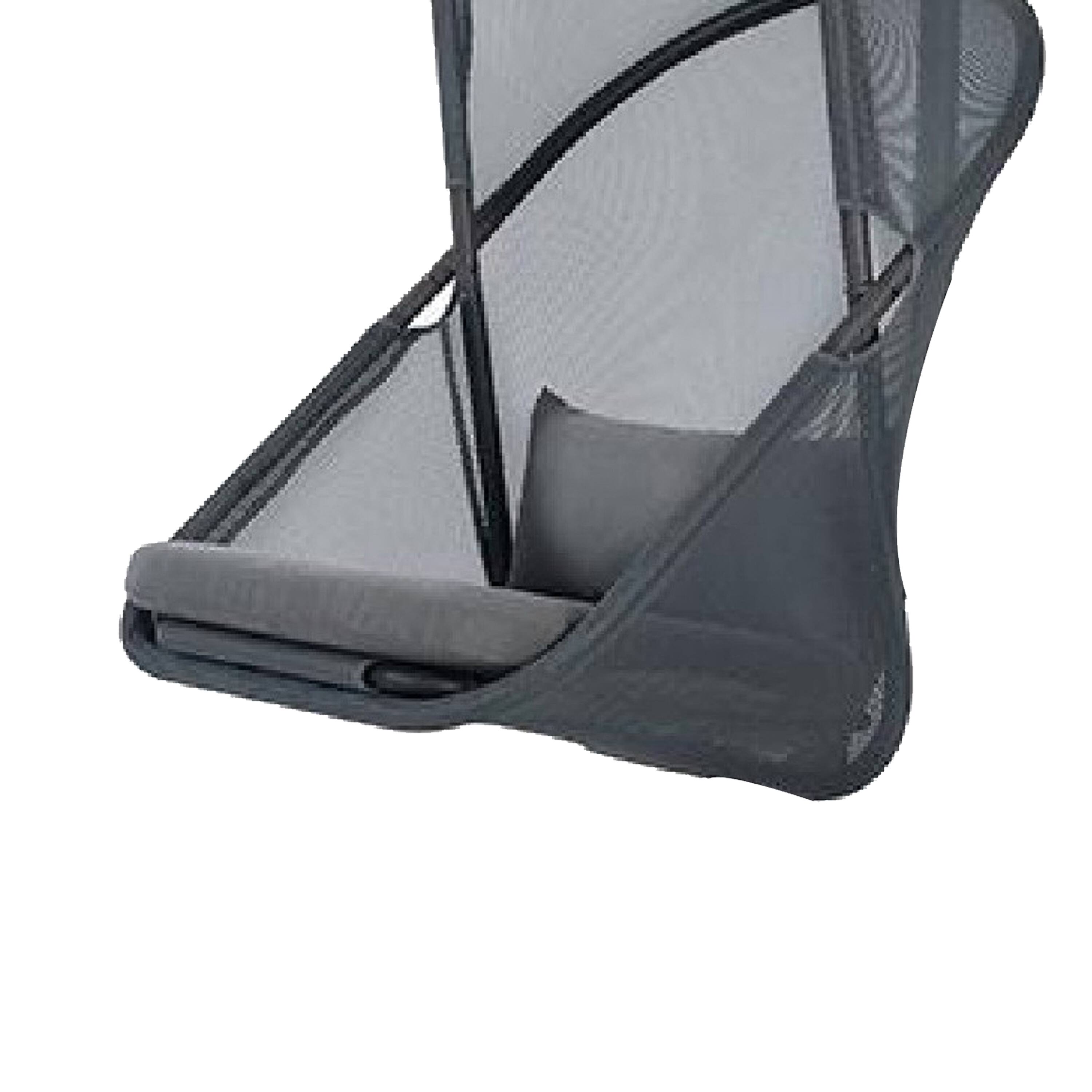 Alt View 3. Manhattan Lane - Cery Outdoor Hanging Swing Chair, Cushioned Dark Gray Mesh - Dark Gray.