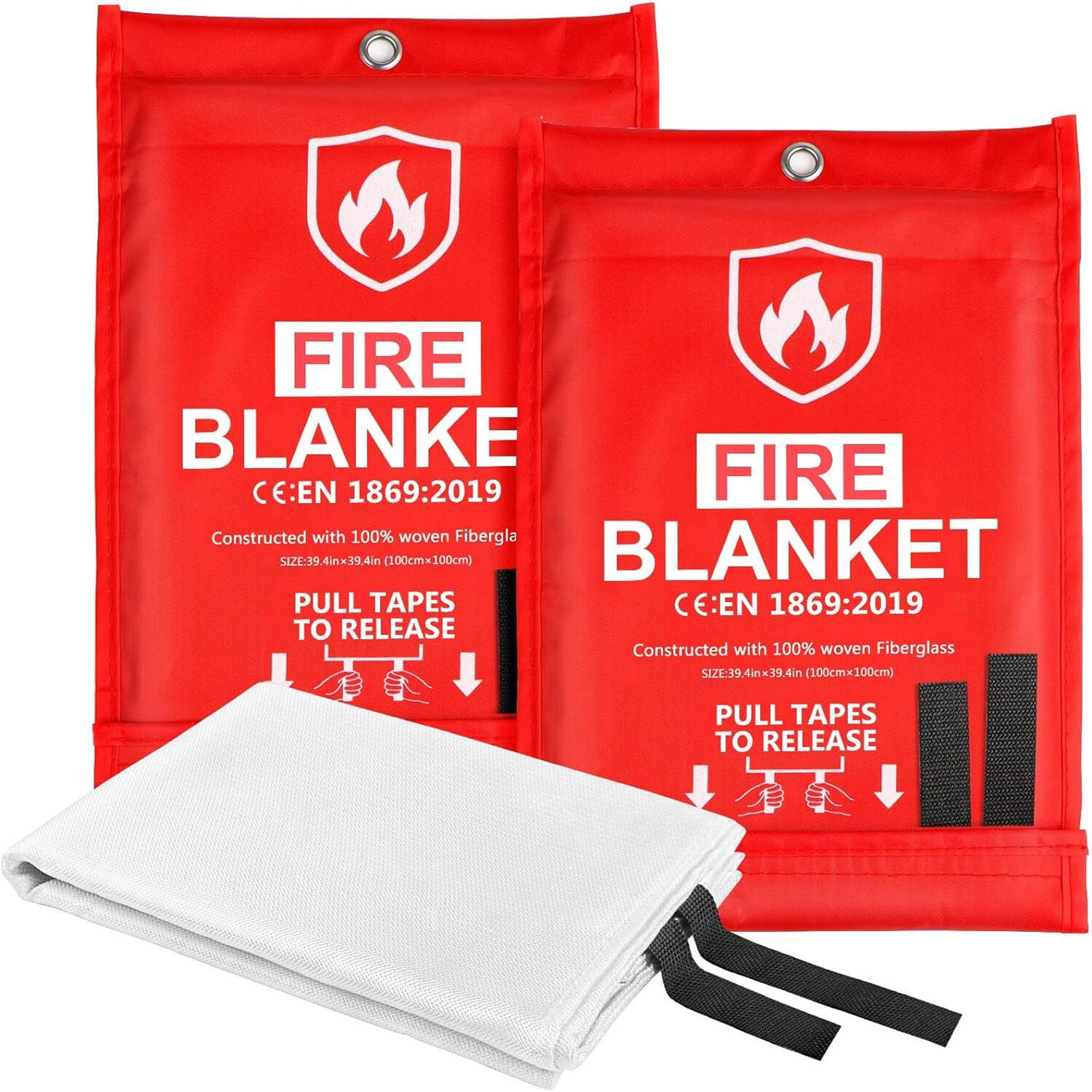 FIRE BLANKET
CE:EN 1869:2019
Constructed with 100% woven Fiberglass
SIZE: 39.4in x 39.4in (100cm x 100cm)
PULL TAPES TO RELEASE
FIRE BLANKET
CE:EN 1869:2019
Constructed with 100% woven Fiberglass
SIZE: 39.4in x 39.4in (100cm x 100cm)
PULL TAPES TO RELEASE
