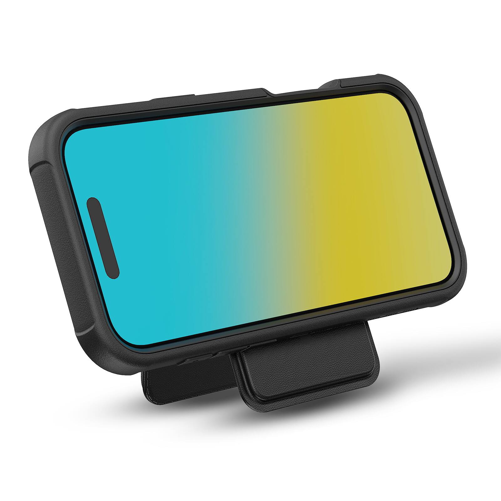 Alt View 2. Mybat Pro - Maverick Series Rogue Edition MagSafe Case with MagStash Wallet Folio for iPhone 17 Pro - Black.