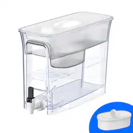 Waterdrop - WFD-40W-L Water Filter Dispenser, 35-Cup Large Capacity, with 1+1 Filters - White