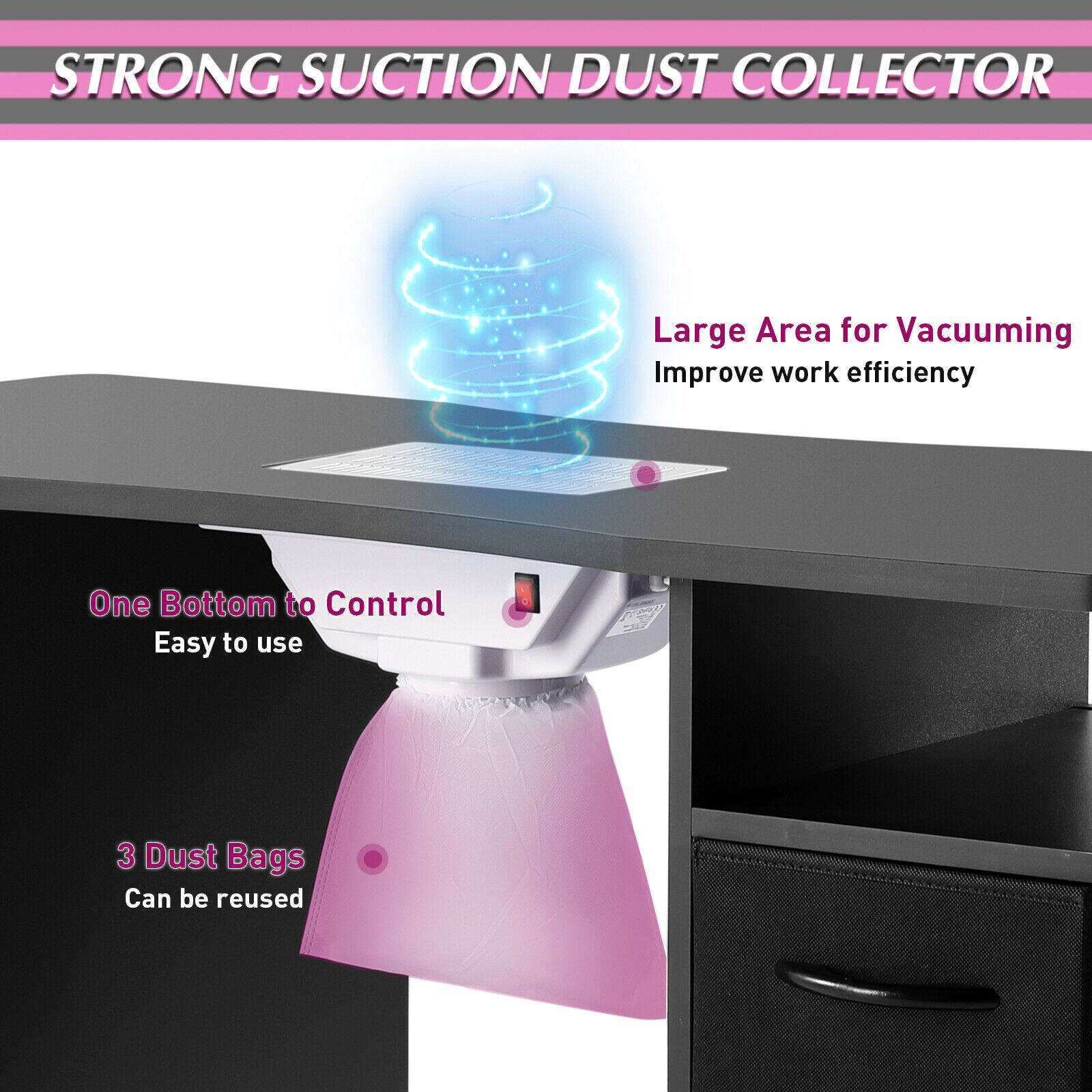 STRONG SUCTION DUST COLLECTOR

- Large Area for Vacuuming
  Improve work efficiency

- One Bottom to Control
  Easy to use

- 3 Dust Bags
  Can be reused