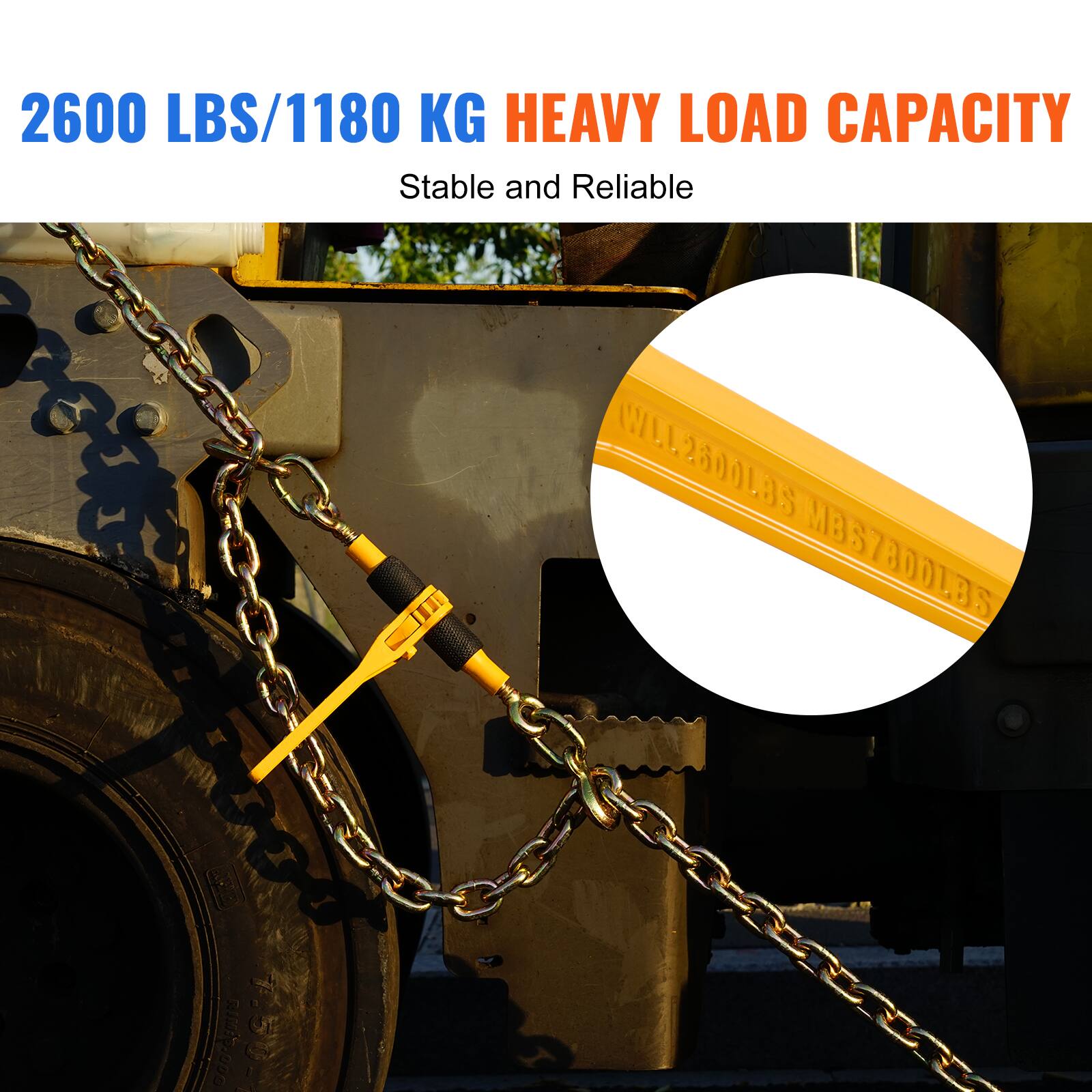 2600 LBS/1180 KG HEAVY LOAD CAPACITY  
Stable and Reliable  

WLL 2600 LBS MBS 2600 LBS