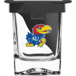 Indigo Falls - Kansas Jayhawks 10oz. Ice Wedge Glass - Multicolor