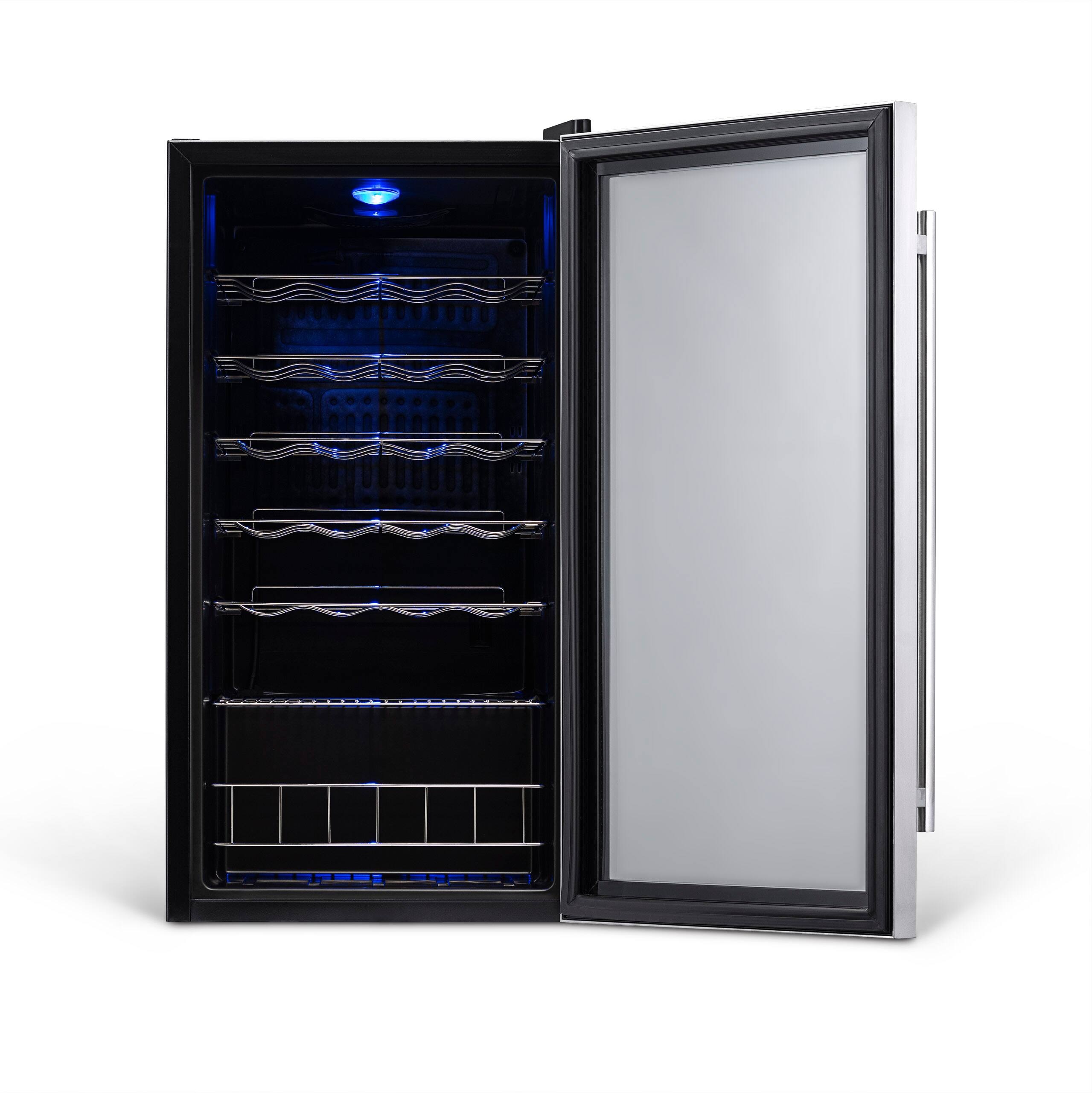 Alt View 18. NewAir - 27-Bottle Wine Fridge with Adjustable Chrome Racks and Exterior Digital Thermostat - Stainless Steel.