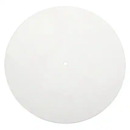 Front. Unique Bargains - Record Player Mat, 10 Inch Turntable Mat 3mm Felt Pad for Vinyl Record Player - White.