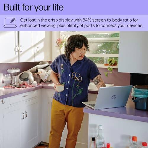 Built for your life

Get lost in the crisp display with 84% screen-to-body ratio for enhanced viewing, plus plenty of ports to connect your devices.