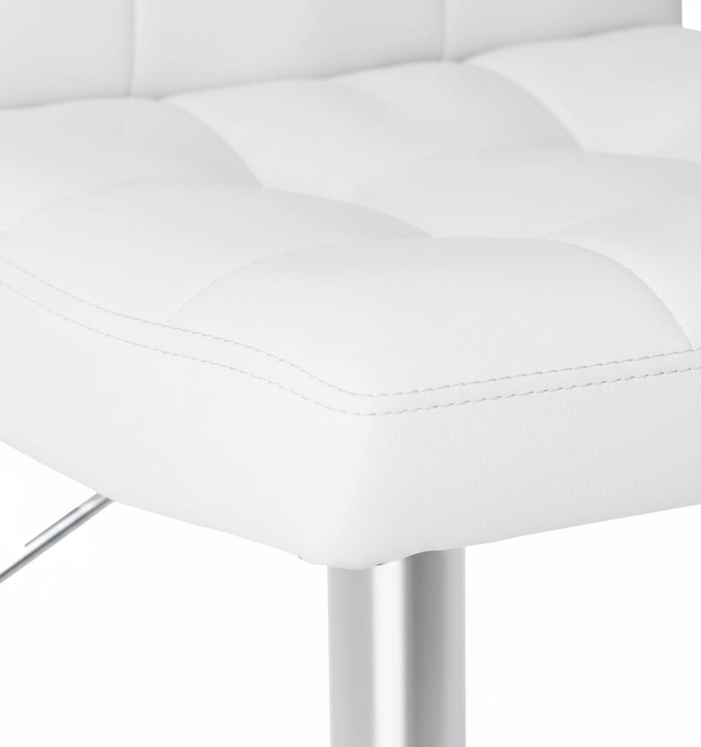 Left. AOITUN - Bar Stools Set of 2 Armless PU Leather, Perfect for Dorm Room or Apartment, Durable and Stylish Seating - White.