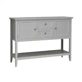 Kadyn - Wooden Sideboard Buffet Console Table with Drawers and Storage- Narrow Console Table, Entryway Hall Table - Gray