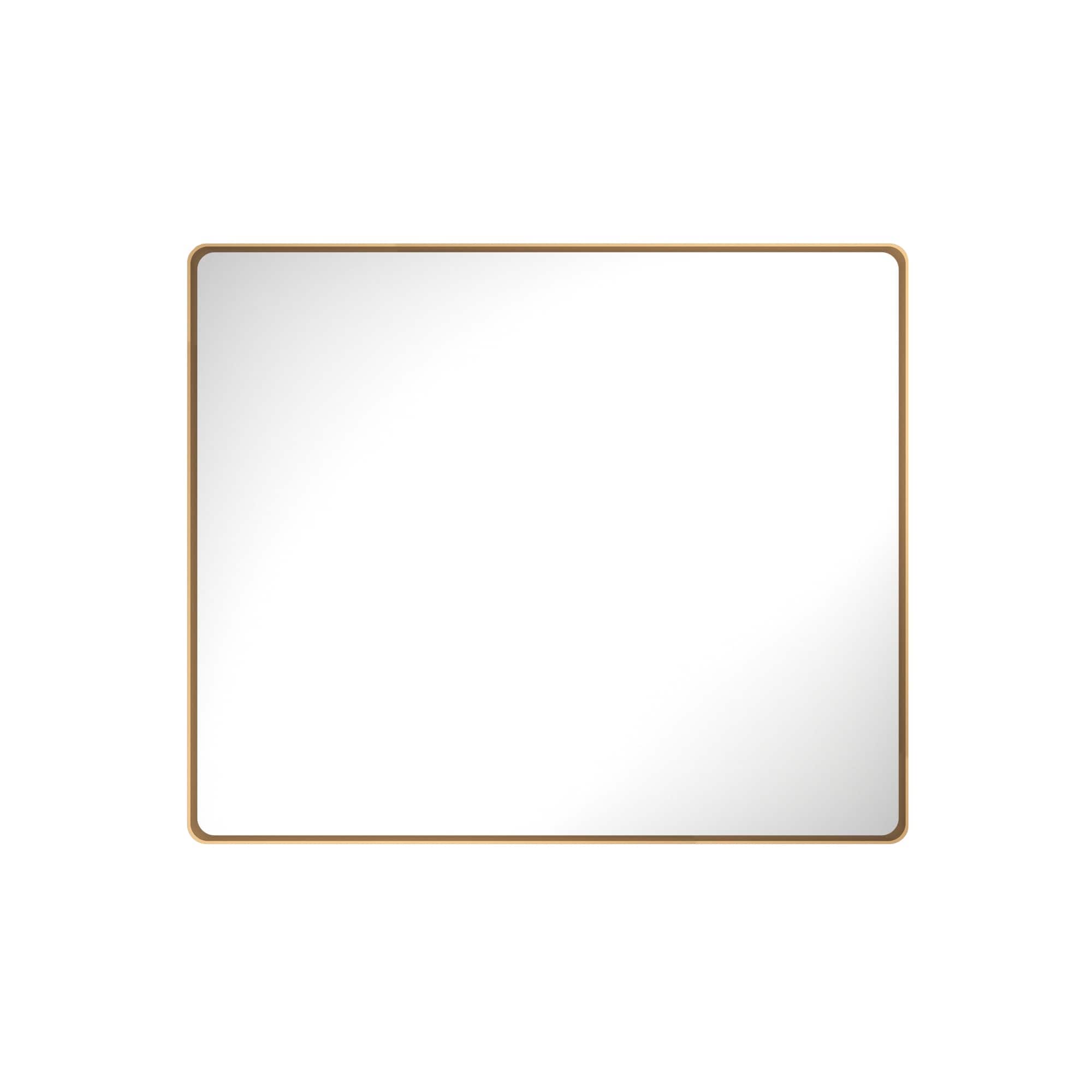 Boyel Living - 40-Inch x 48-Inch Rectangular Aluminum-Framed Bathroom Wall Mirror - Bronze price history on PriceWatchPro