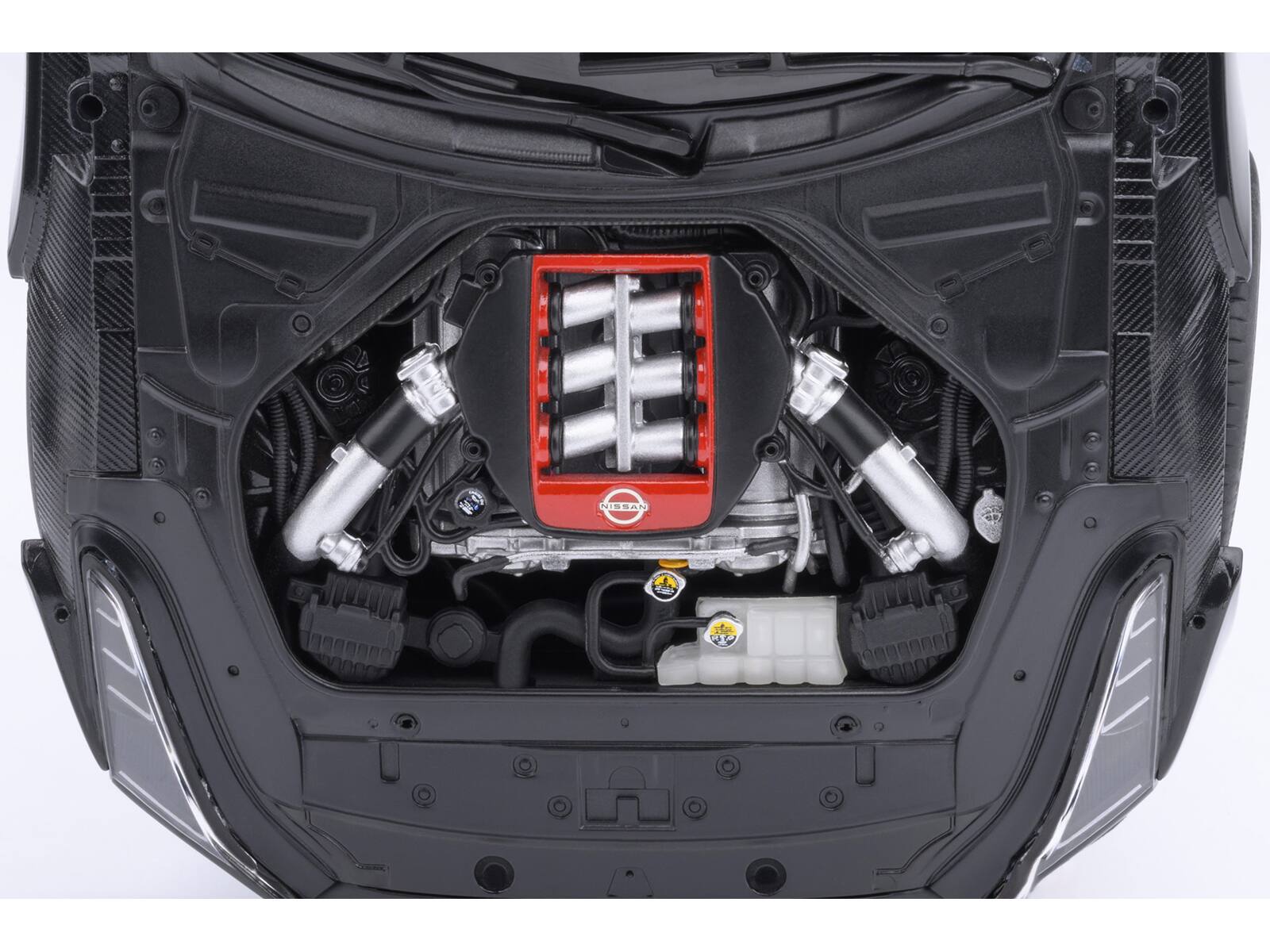 Left. Autoart - Nissan GT-R50 By ItalDesign Black and Matt Black 1/18 Model Car by Autoart - Matt Black.