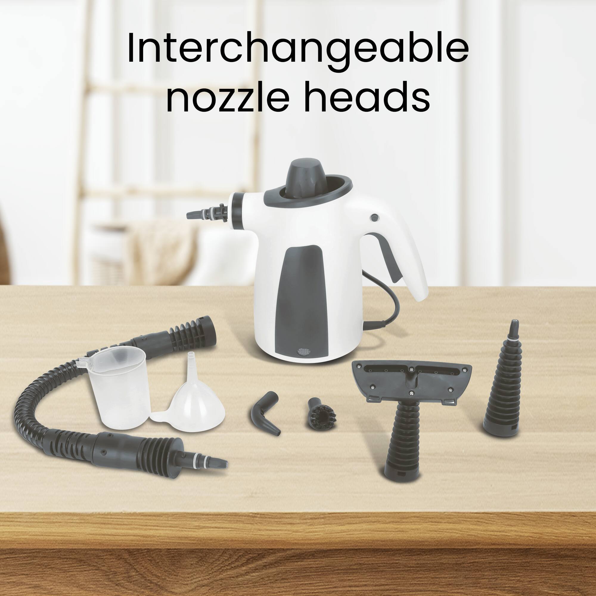 Interchangeable nozzle heads
