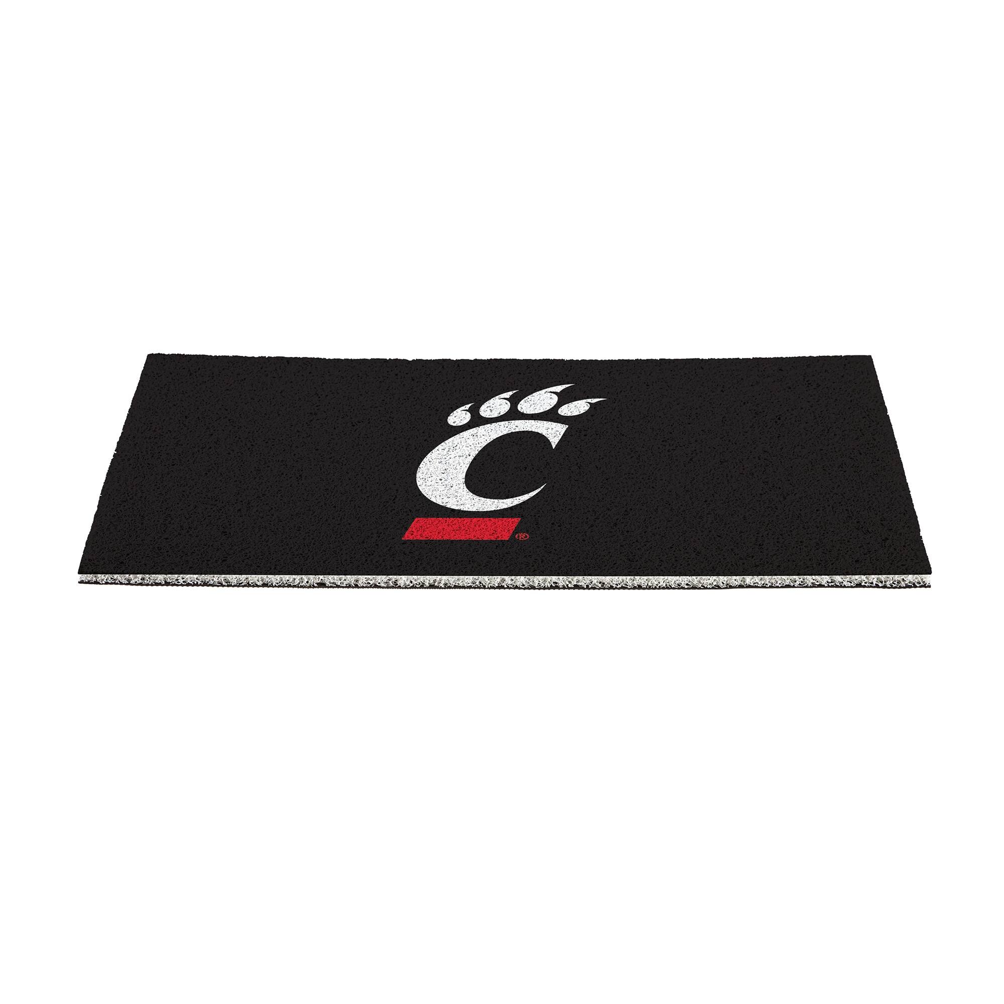 Alt View 1. Evergreen Enterprises - Cincinnati Bearcats 16" x 28" Full Color Indoor/Outdoor Logo Turf Mat - Multicolor.