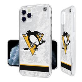 Keyscaper - NHL - Pittsburgh Penguins iPhone Stripe Clear Ice Case - 15 - Multicolor
