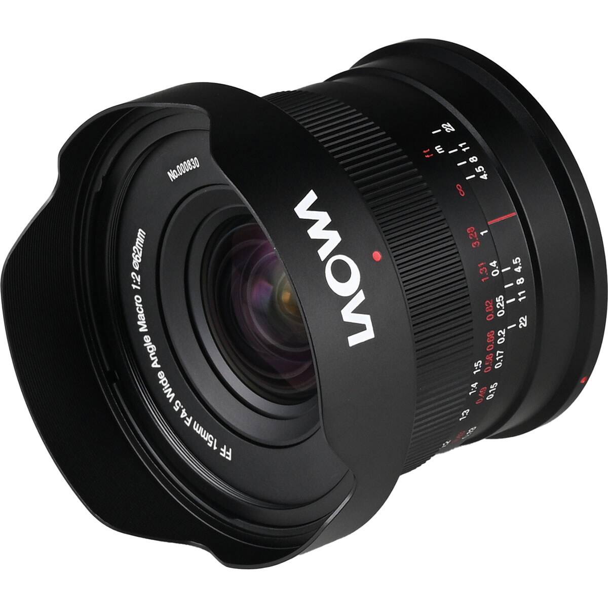 No.000830  
62mm  
1:2 Macro Angle Wide F4.5 15mm FF  
MOVI  
I 22 ft m - 11 - 4.5 8 11 4.5 3.28 1.31 0.4 - 4.5 - 0.25 - 11 0.82 - 22 0.66 0.2 1:5 0.56 0.17 1:4 O.A.O 0.15 13 18