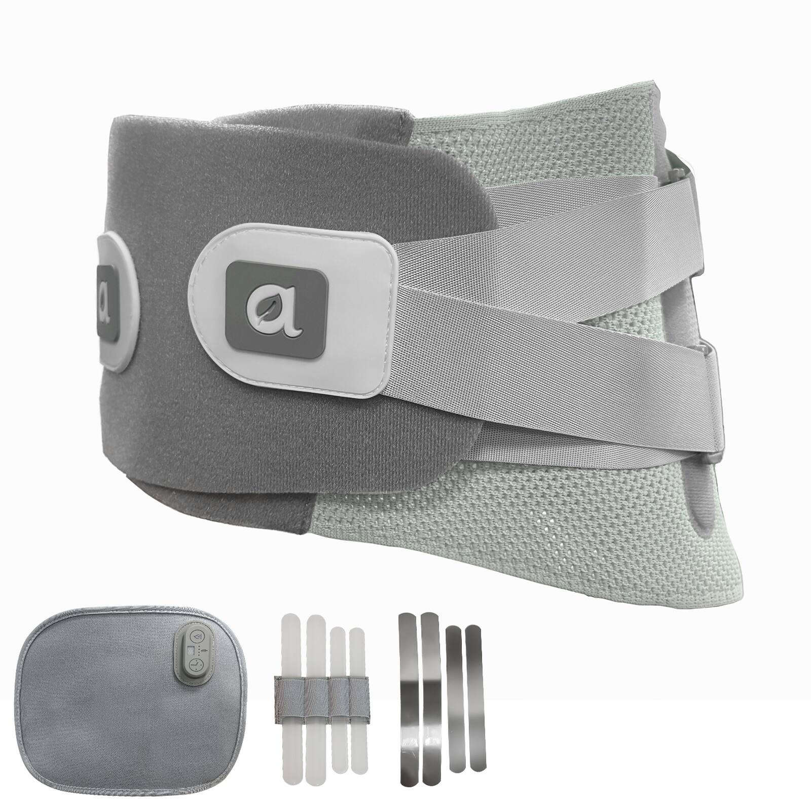 Alt View 6. Arboleaf - Lower Back Brace for Pain Relief with Bionic Support, Breathable Mesh, 4 Stays for Home, Work & Sports - Grey-S.